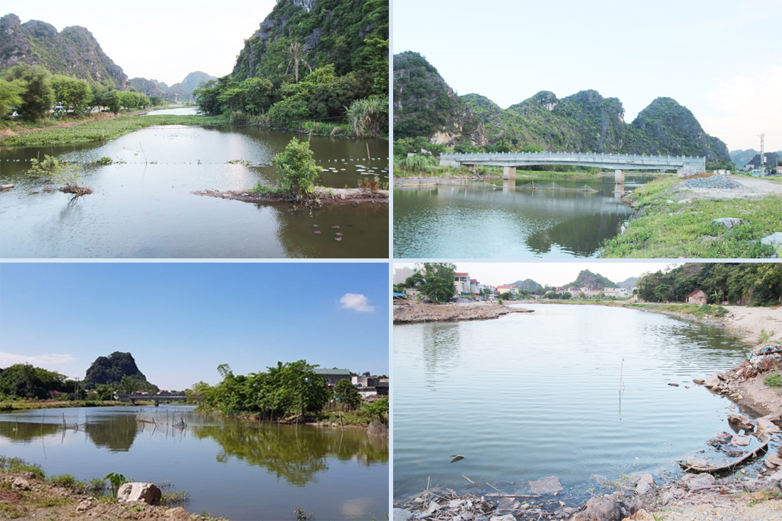 Dự án nạo vét, xây kè bảo vệ cảnh quan sông Sào Khê. Ảnh: Nguyễn Trường - Công Phương