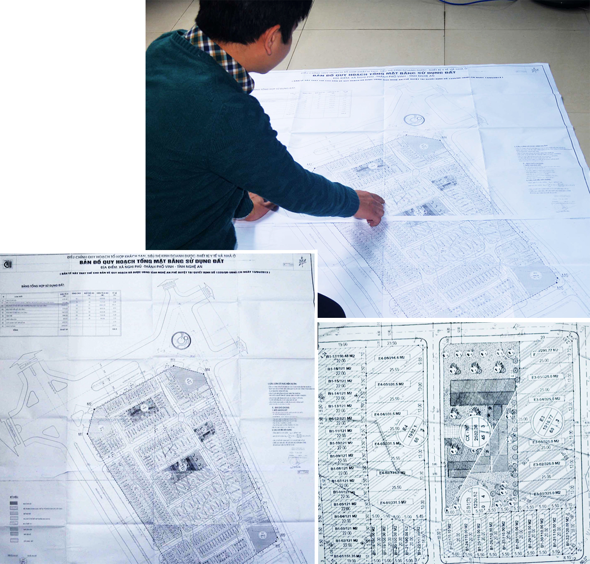 Bản vẽ quy hoạch tháng 9/2014 Dự án của Công ty TNHH Minh Khang tại xã Nghi Phú, TP. Vinh.  Tại bản vẽ đất nhà trẻ đã bị thu hẹp nhiều. Thực tế tại thời điểm hiện nay thì đất dành cho nhà trẻ, như đã mất dấu.