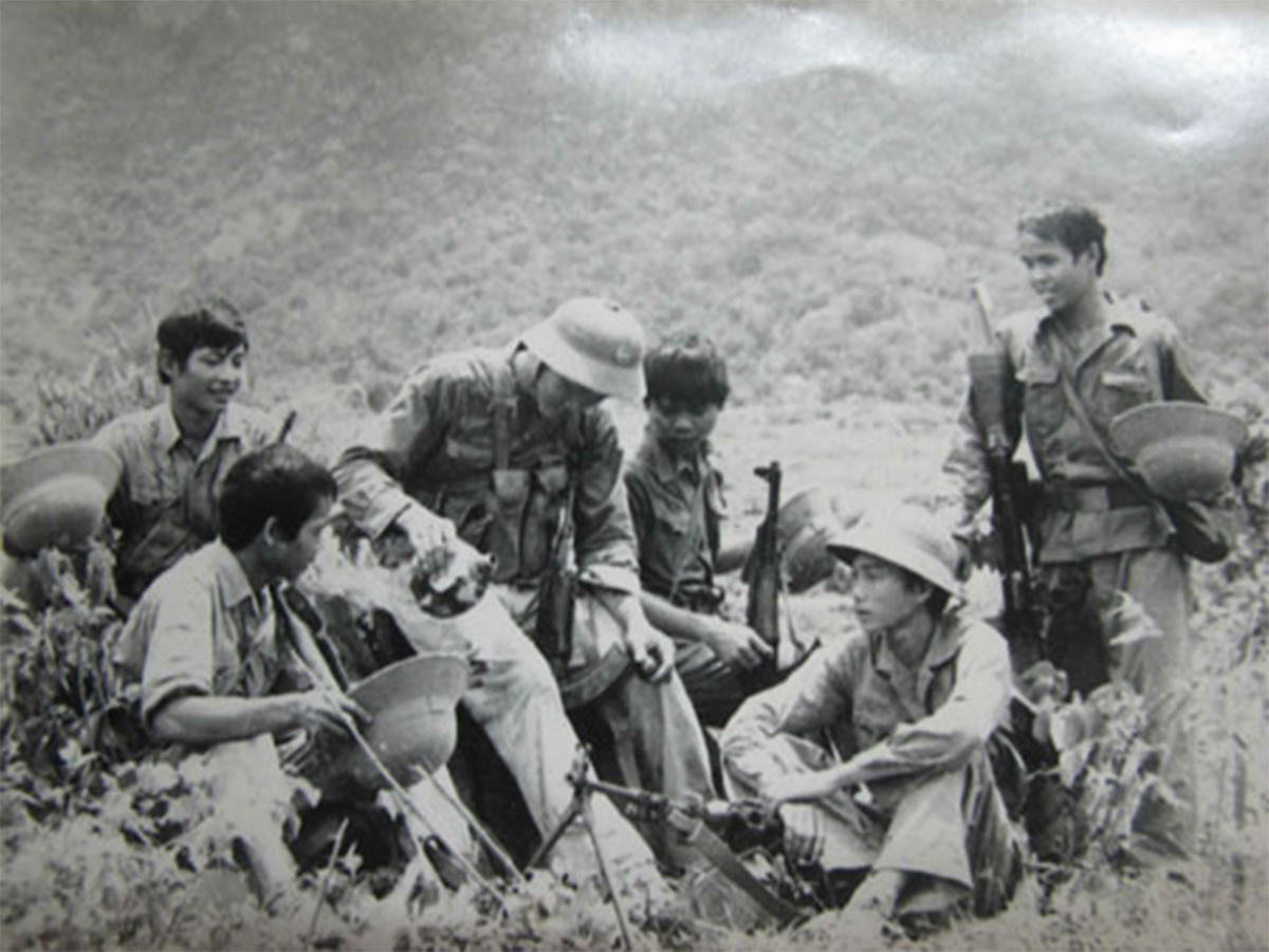Những người lính tham gia mặt trận Vị Xuyên. 