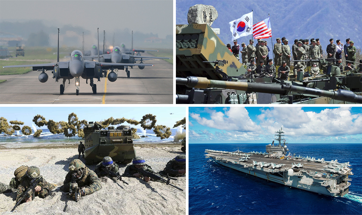 Các cuộc tập trận chung Mỹ - Hàn thường gây căng thẳng trên bán đảo Triều Tiên.