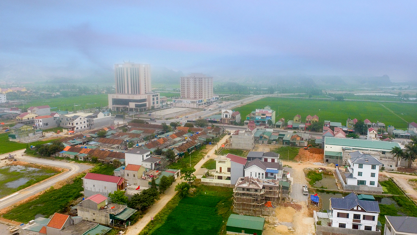 Thị xã Hoàng Mai nhìn từ trên cao