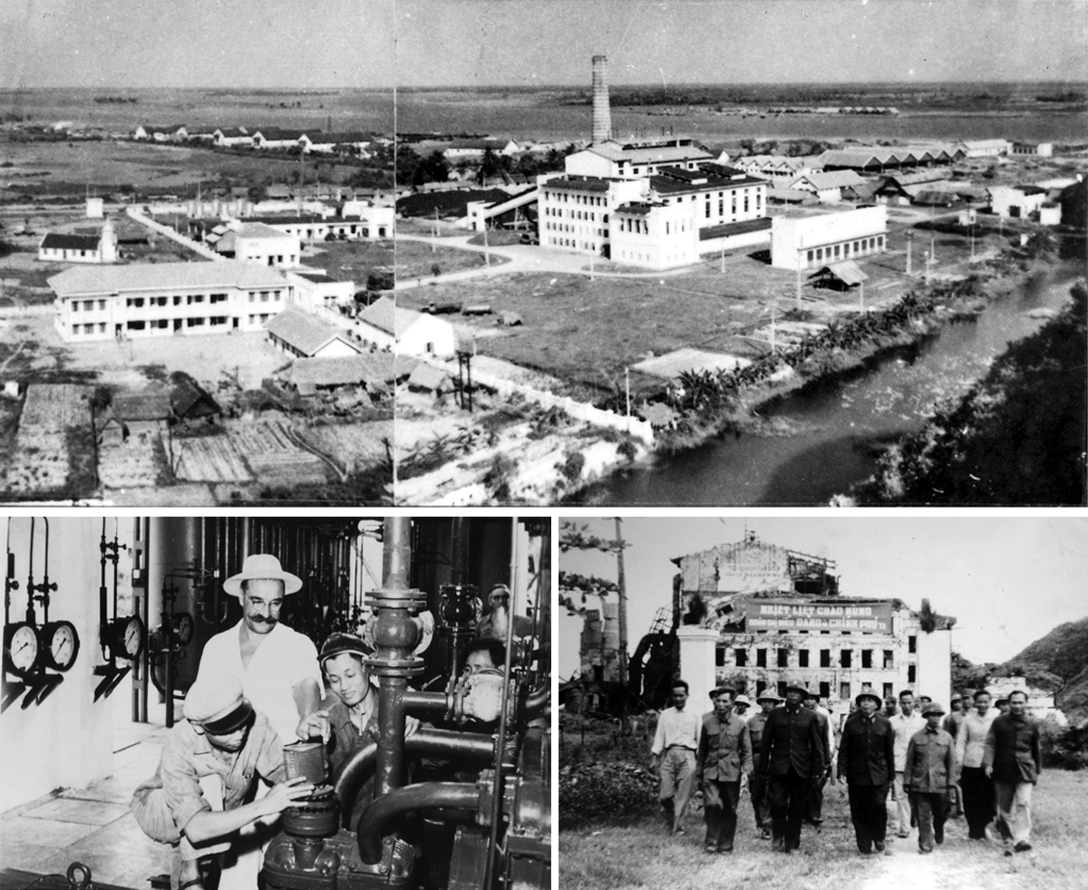 Toàn cảnh Nhà máy Điện Vinh; Nhà máy được xây dựng với sự giúp đỡ của các chuyên gia Liên Xô; Đoàn đại biểu Đảng và Chính phủ về thăm Nhà máy Điện Vinh.