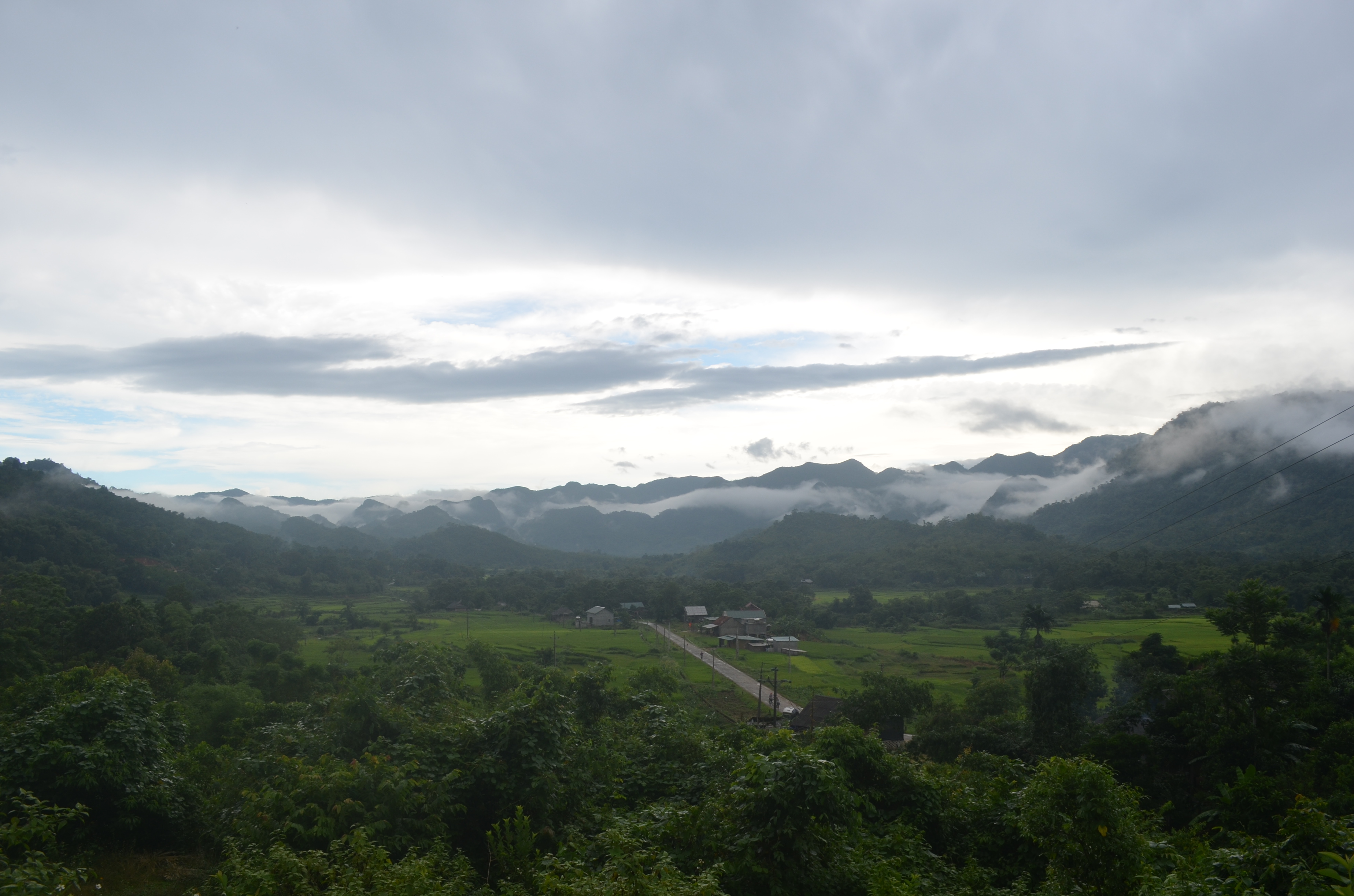 Đường về xã Cắm Muộn, huyện Quế Phong.