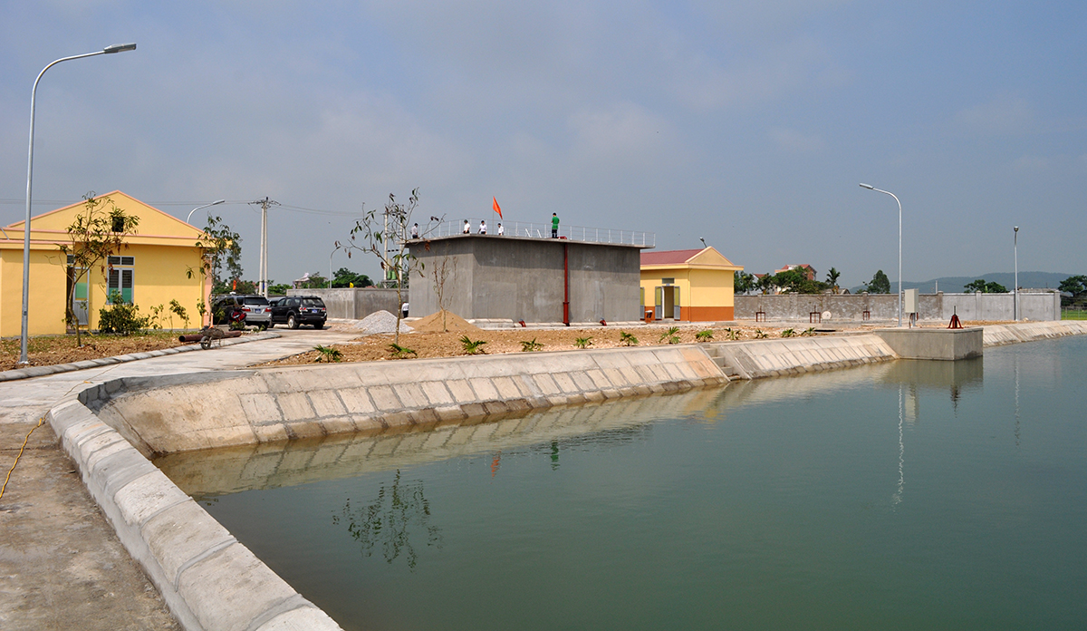 Nhà máy nước sạch ở Diễn Châu.