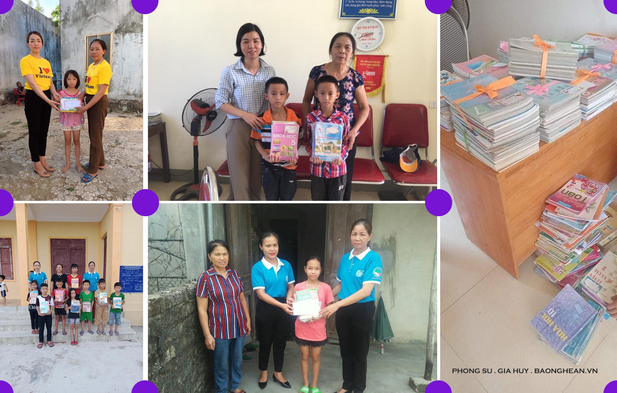 Phụ nữ xã Hưng Nghĩa, Hưng Yên Bắc và Long Xá tặng sách và trao quà cho trẻ em hoàn cảnh khó khăn trên địa bàn huyện Hưng Nguyên.