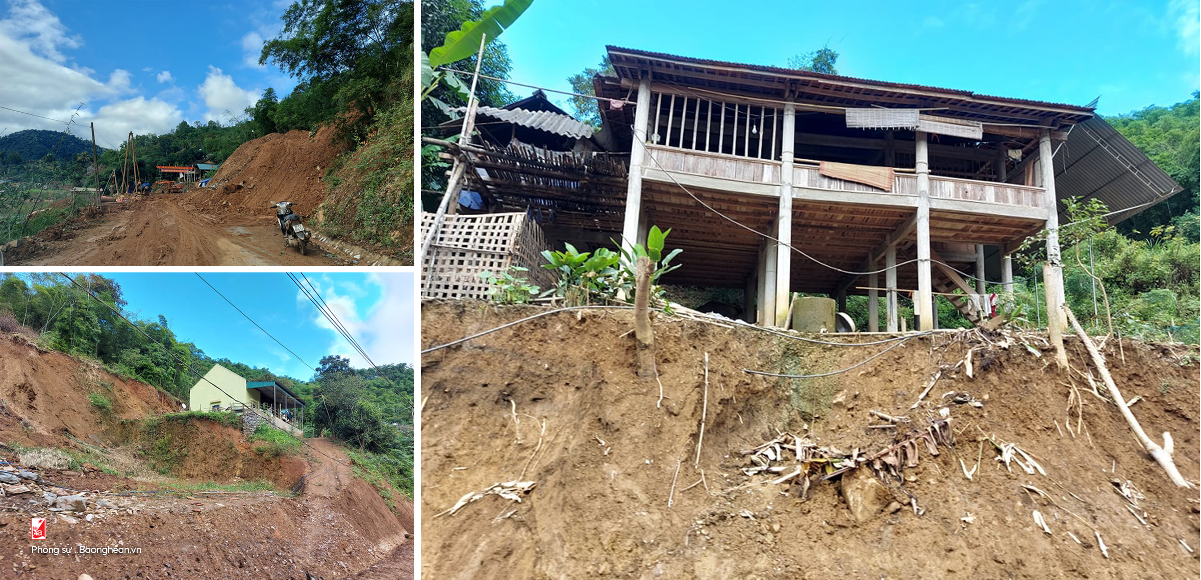 Tình trạng sạt lở đất đã diễn ra trên địa bàn miền núi của tỉnh, gây nên những thiệt hại lớn về tài sản, trong khi các hộ dân liên quan hết sức khó khăn, vất vả.