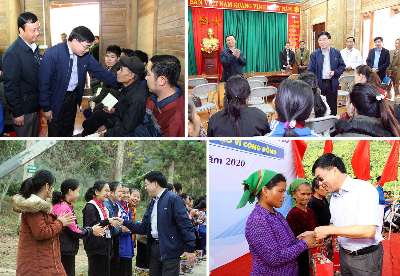 Đồng chí Nguyễn Văn Thông thăm hỏi, tặng quà đồng bào các huyện Tương Dương, Con Cuông.