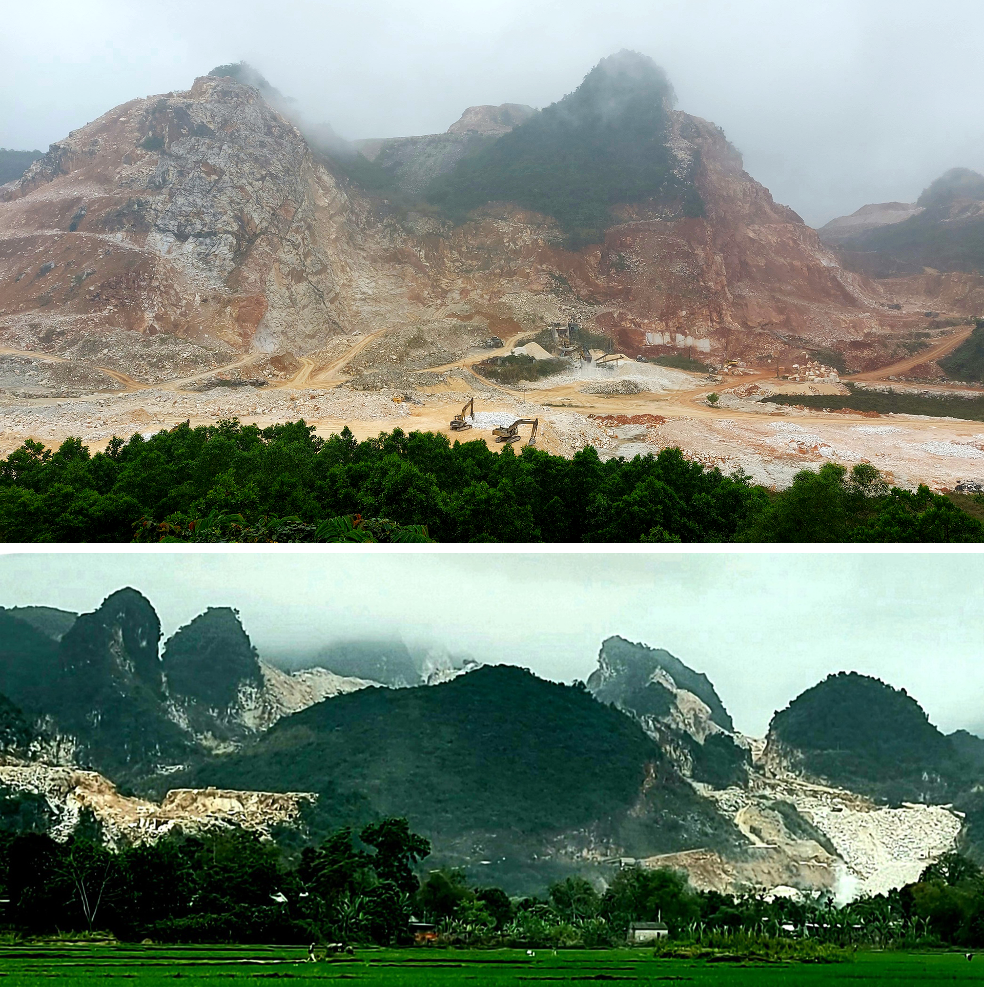 Ở huyện Quỳ Hợp, có rất nhiều những điểm mỏ đang được khai thác.