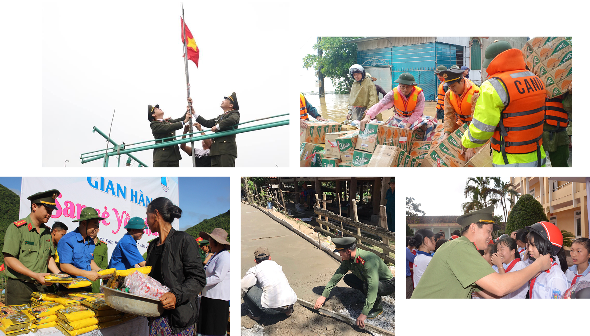 Các hoạt động Đoàn, chương trình tình nghĩa của anh Nguyễn Đình Khánh cùng Đoàn Thanh niên Công an tỉnh Nghệ An.