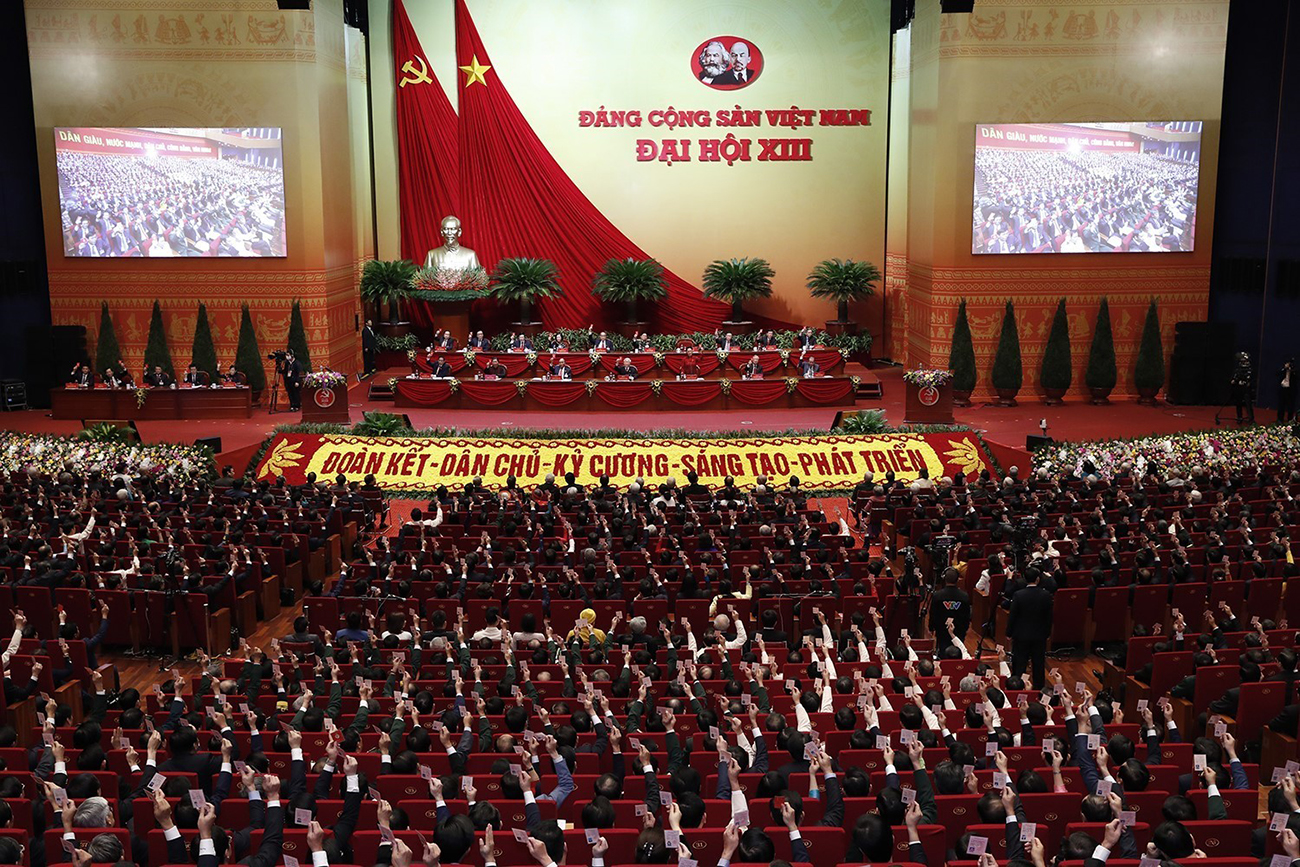 Toàn cảnh Đại hội đại biểu toàn quốc lần thứ XIII của Đảng.