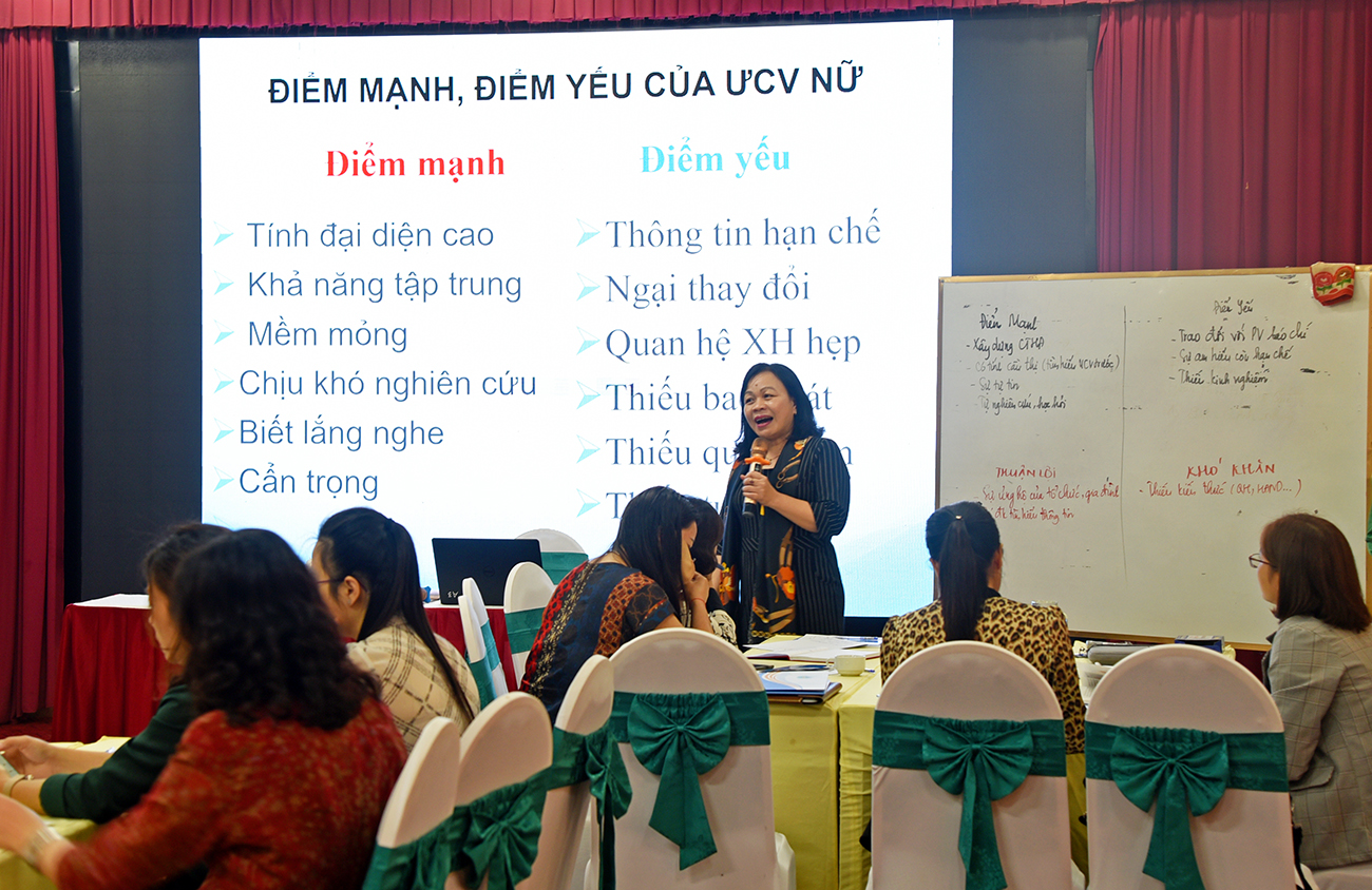 Hội Liên hiệp phụ nữ tỉnh Nghệ An tập huấn kỹ năng vận động bầu cử cho nữ ứng cử viên đại biểu Quốc hội, đại biểu HĐND các cấp.