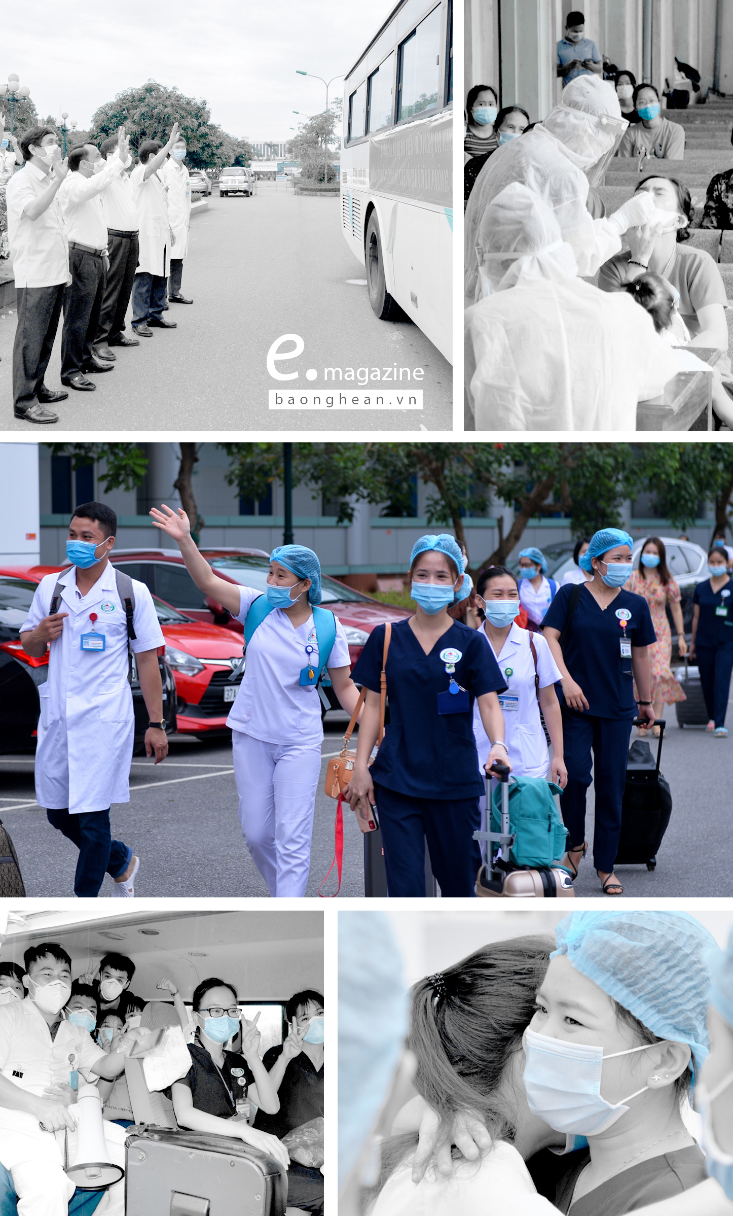 Cán bộ y tế Nghệ An tăng viện cho Hà Tĩnh