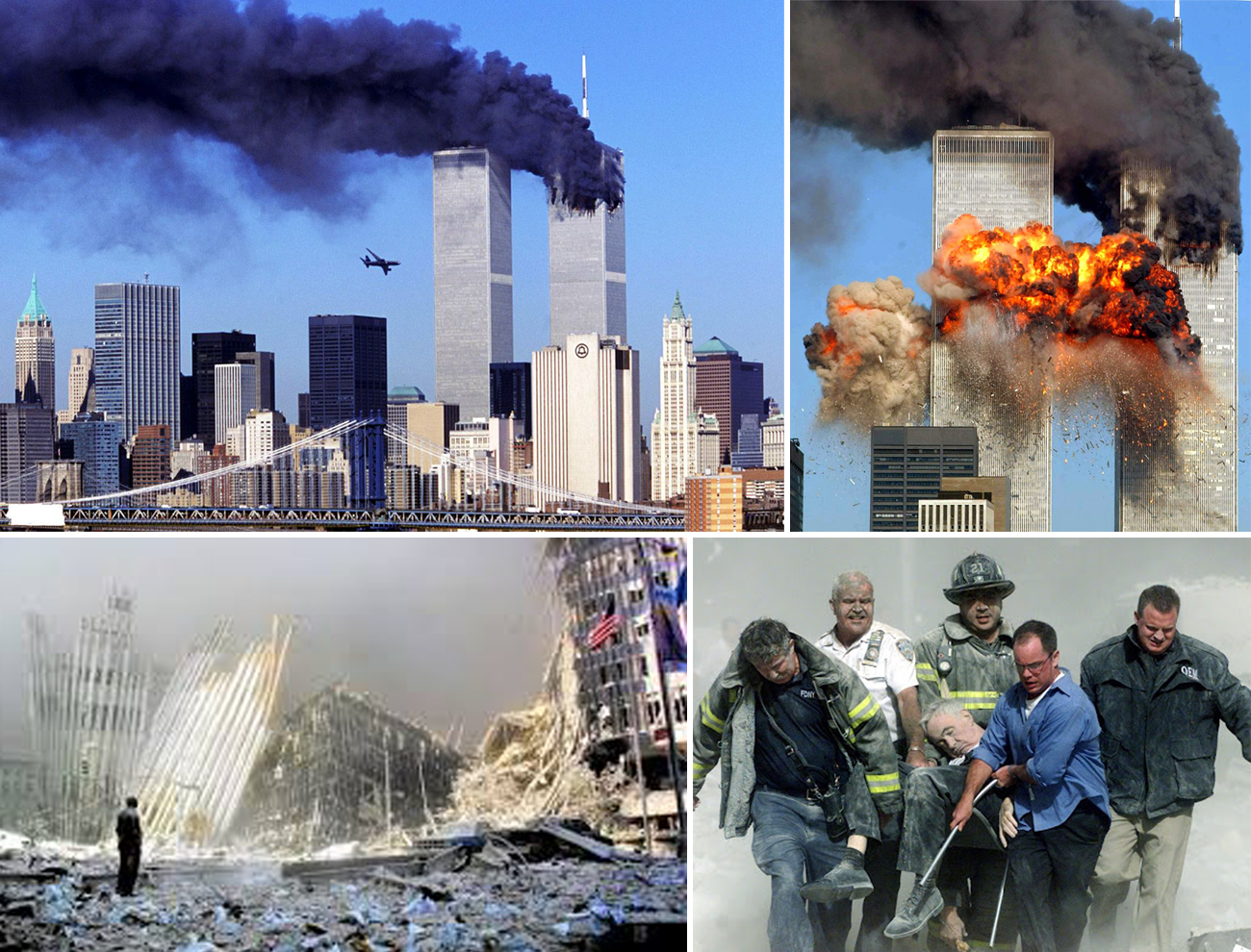 Ngày 11/9/2001, tổ chức khủng bố quốc tế al Qaeda đánh sập tòa Tháp Đôi ở New York (Mỹ) làm hơn 3.000 người thiệt mạng.