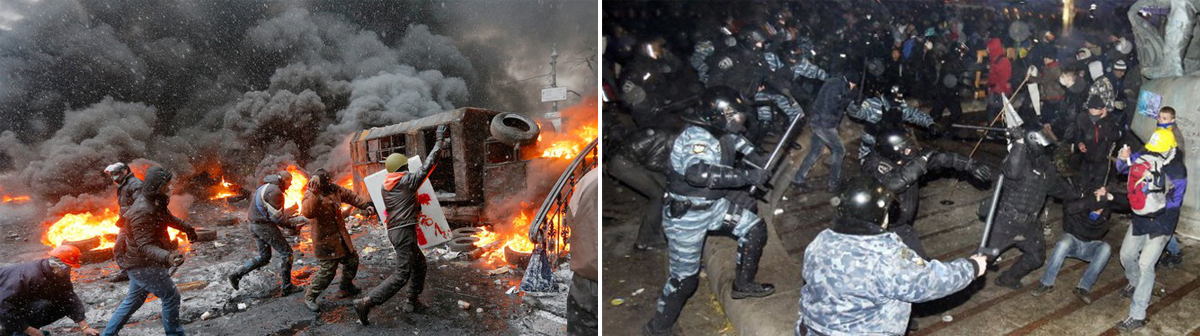 Bạo động ở Maidan đã dẫn tới lật đổ chính quyền tổng thống Yanukovych. Ảnh: Tư liệu