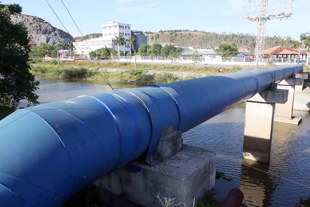 Hệ thống cấp nước thô ở Nam Đàn. Ảnh tư liệu: Trân Châu