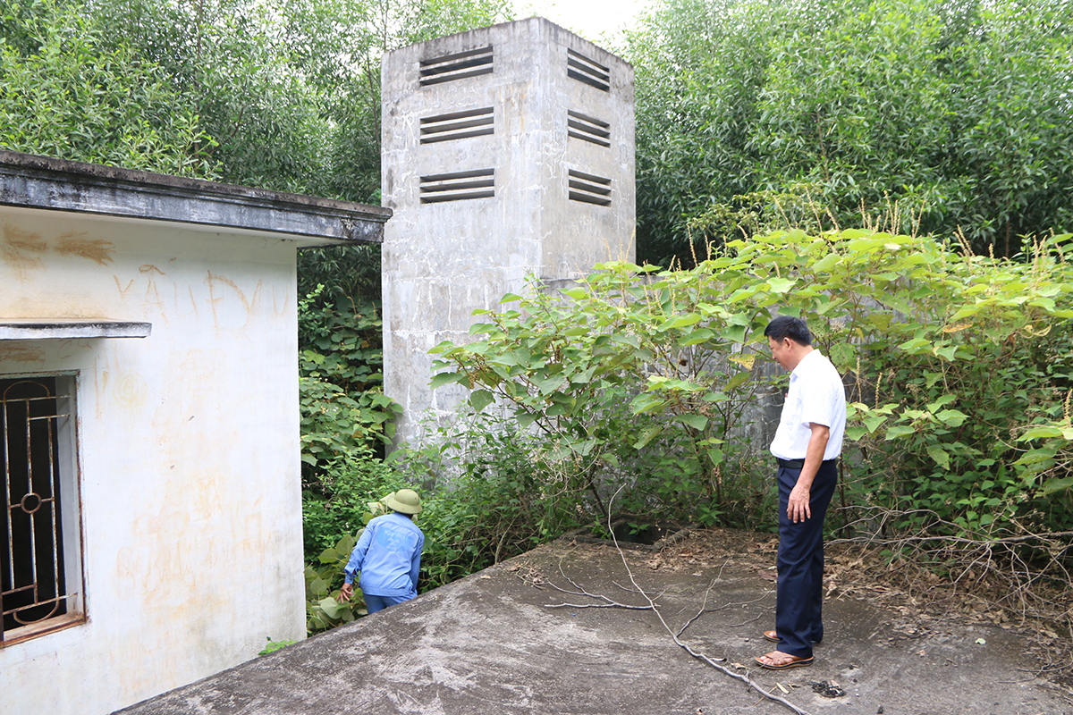 Nhà máy nước ở Bài Sơn sau khi hoạt động được một thời gian ngắn, do không đủ chi phí vận hành nên đã phải dừng hoạt động.