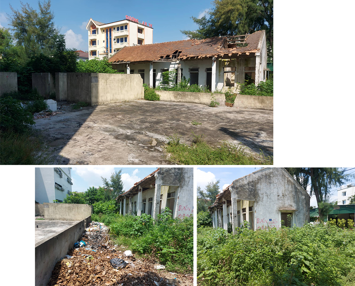 Khu đất thực hiện dự án của Công ty TNHH MTV Cà phê - Cao su Nghệ An trở thành nơi chứa rác thải, nhếch nhác, mất mỹ quan đô thị.