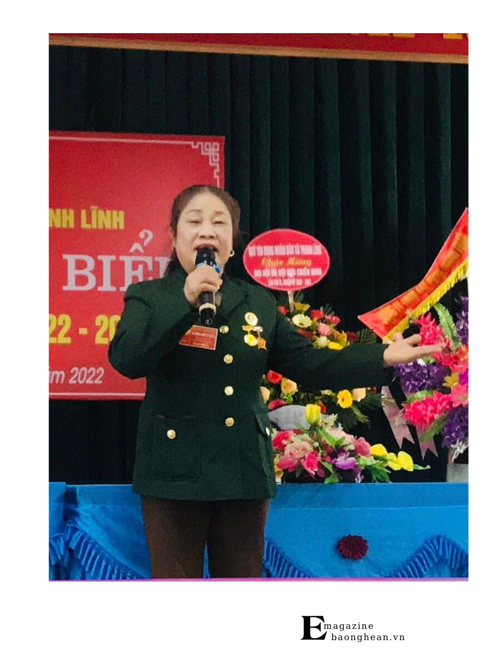 NNƯT Nguyễn Thị Tâm là cựu chiến binh và là vợ liệt sỹ được phong tặng danh hiệu giỏi việc nước, đảm việc nhà.