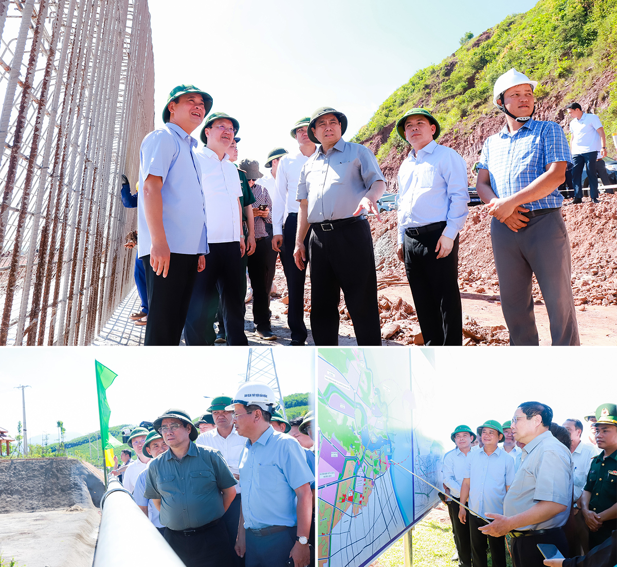 Thủ tướng Chính phủ Phạm Minh Chính khảo sát một số dự án trọng điểm trên địa bàn tỉnh Nghệ An.