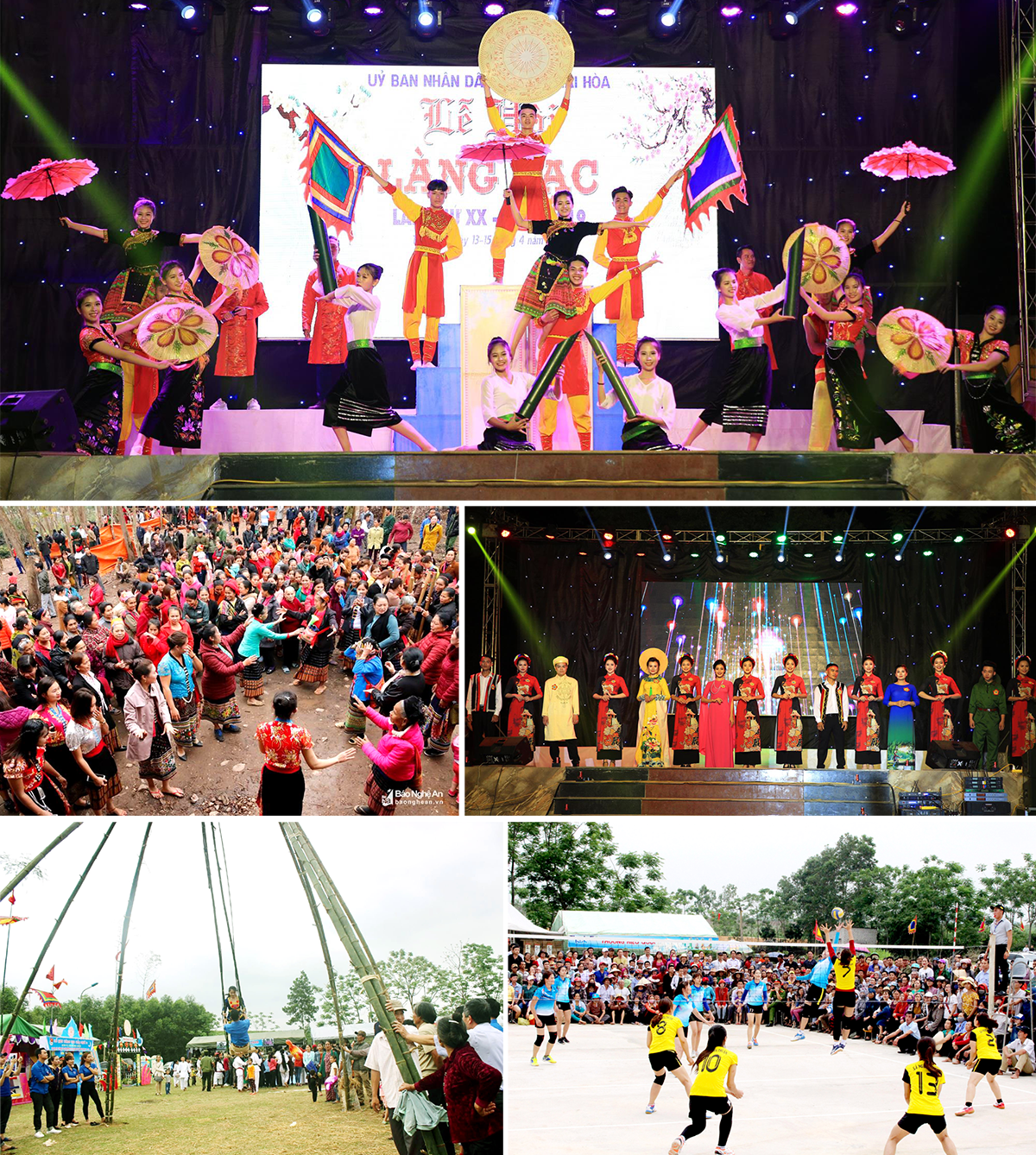 Các hoạt động văn hóa nghệ thuật, thể thao tại Lễ hội Làng Vạc. Ảnh tư liệu: Hồ Phương - Hoàng Thủy - CTV