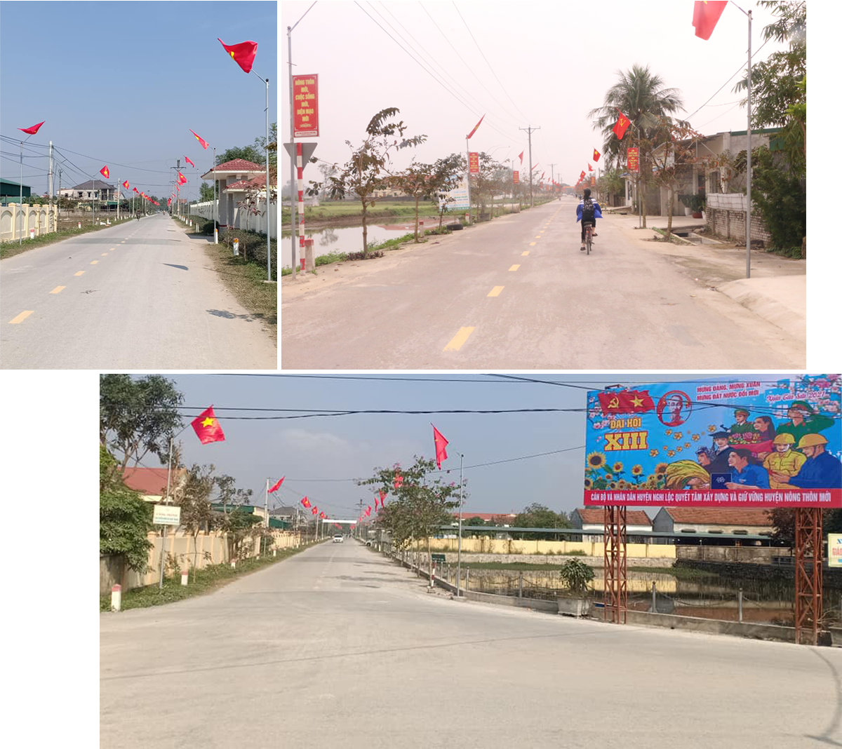 Những tuyến đường giao thông nông thôn sạch đẹp ở xã Nghi Trung (Nghi Lộc). Ảnh: KL - CSCC