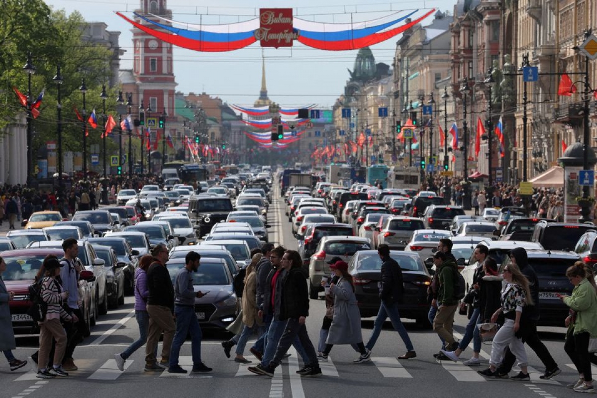 Nền kinh tế Nga vẫn ổn định bất chấp các lệnh trừng phạt. Ảnh: Reuters