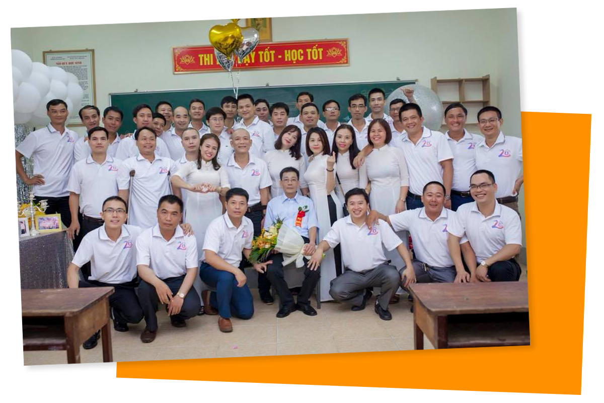 Chu Vinh Đức được xem là thành viên của lớp 12 Trường THPT Hà Huy Tập. 