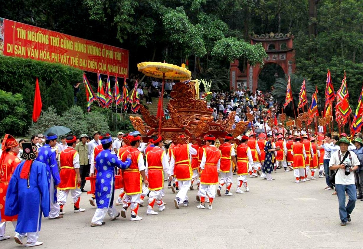 Lễ hội Đền Hùng tại Phú Thọ. Ảnh: Tư liệu