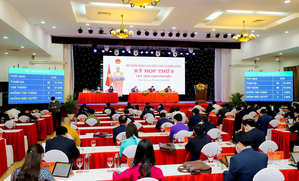 Bắt đầu từ Kỳ họp thứ 5, HĐND tỉnh Nghệ An khóa XVIII áp dụng Kỳ họp không giấy.