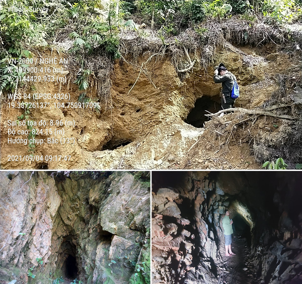 Khu vực từng có nạn khai thác vàng trên núi Pu Phen.