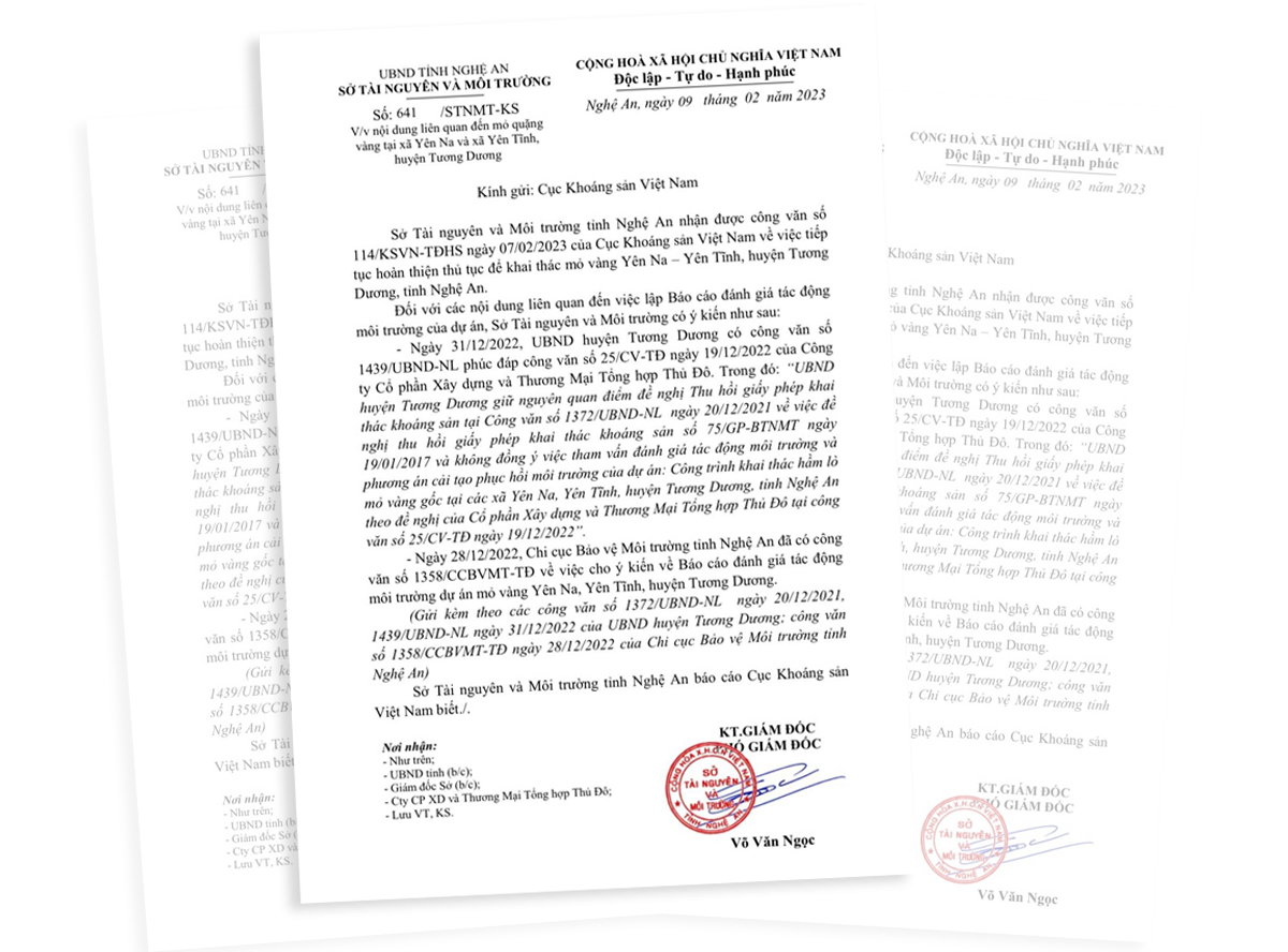 Văn bản số 641/STNMT-KS gửi Cục Khoáng sản Việt Nam của Sở Tài nguyên và Môi trường.