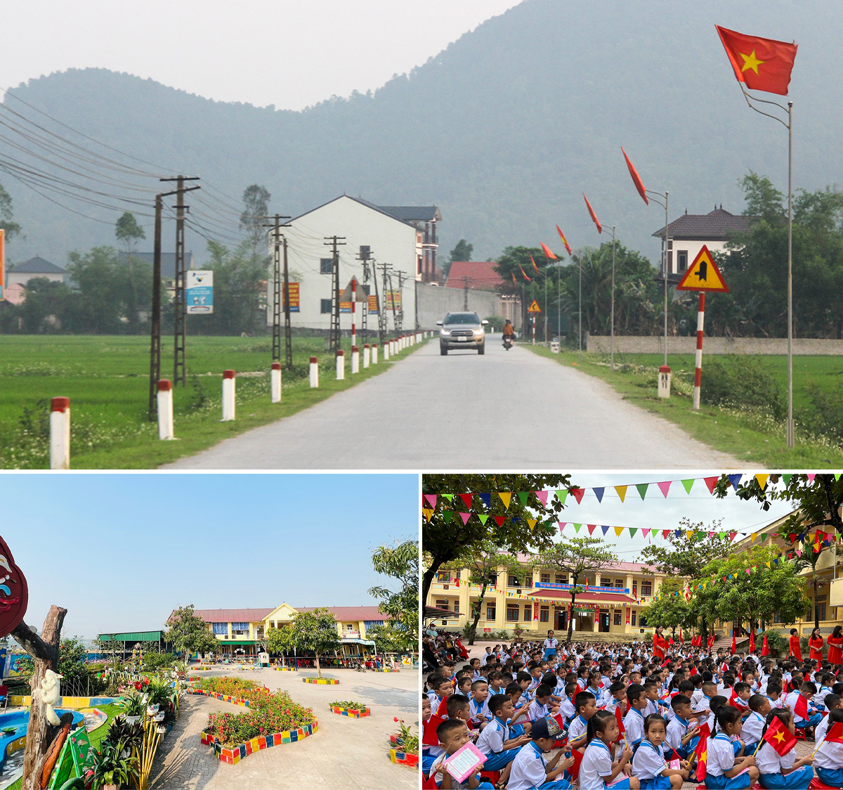 Xã Hưng Yên Nam tập trung hoàn thiện cơ sở hạ tầng giao thông, trường học.