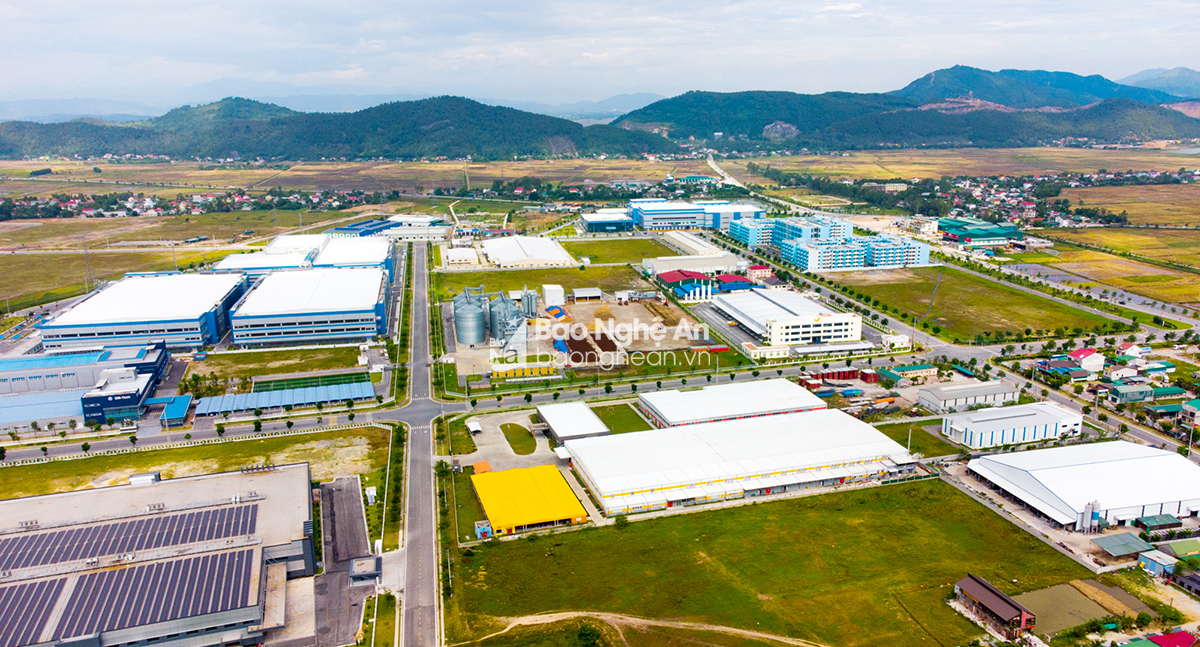 An overview of VSIP Nghe An Industrial Park. Photo: Thanh Cuong