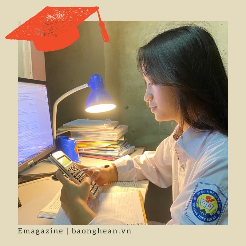 Học sinh Hoàng Trang là học sinh duy nhất của Trường THPT Tân Kỳ được tuyên dương.