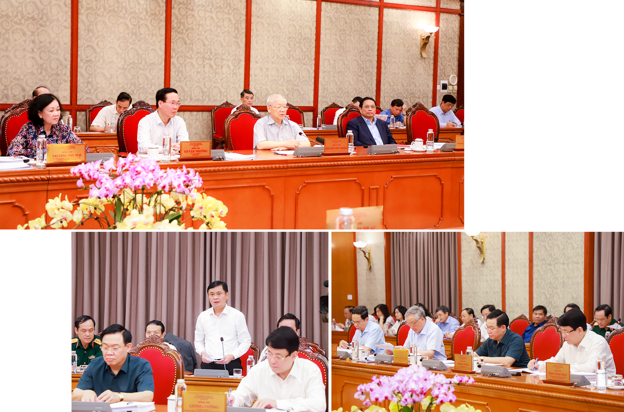 Bộ Chính trị tổng kết 10 năm thực hiện Nghị quyết số 26 về phương hướng, nhiệm vụ phát triển tỉnh Nghệ An đến năm 2020. Ảnh: Thành Duy
