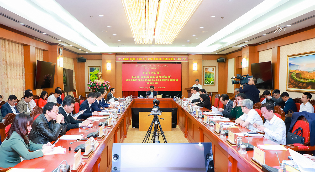 Hội nghị lần thứ 2 Ban Chỉ đạo Trung ương tổng kết Nghị quyết số 26-NQ/TW của Bộ Chính trị về Nghệ An. Ảnh: Thành Duy