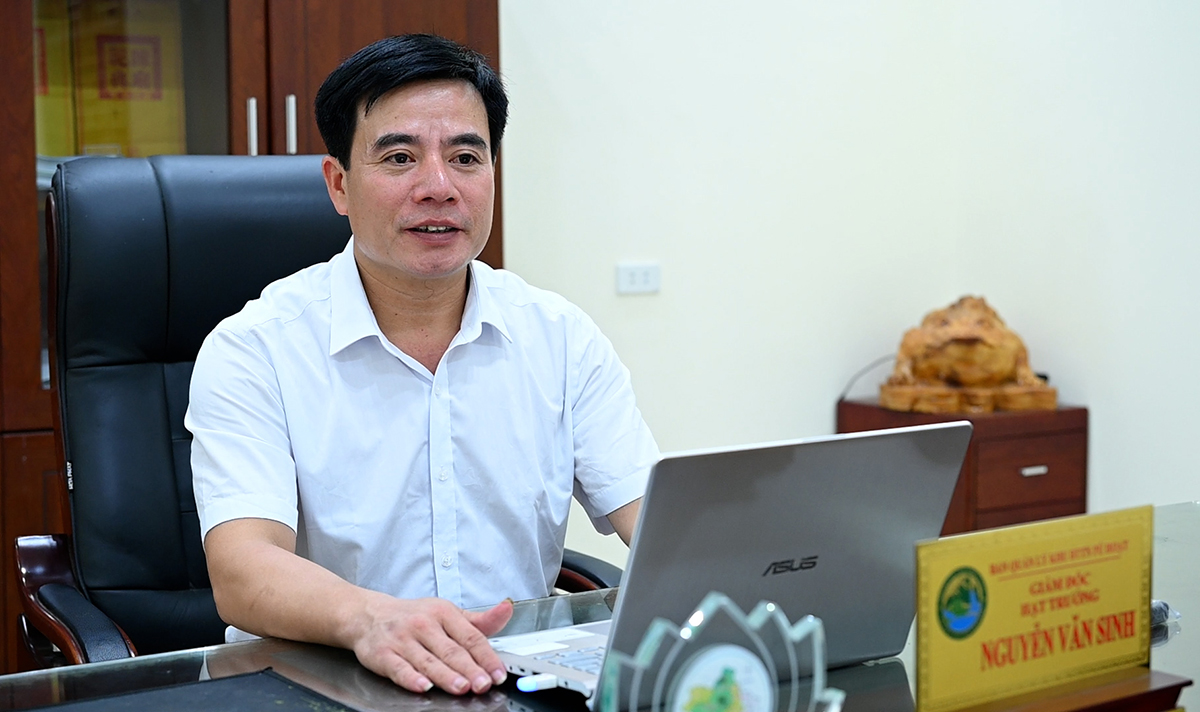 Ông Nguyễn Văn Sinh - Giám đốc Ban Quản lý Khu Bảo tồn thiên nhiên Pù Hoạt.