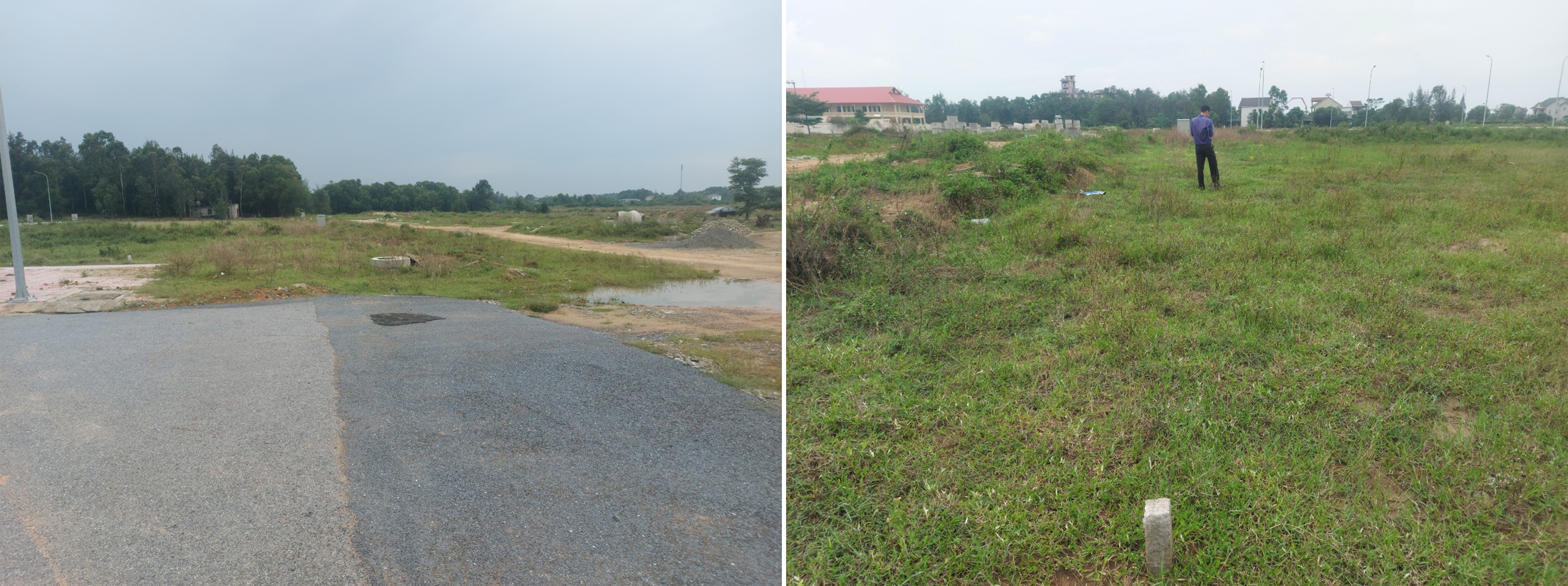 Khu vực quy hoạch đường 21, phường Nghi Hòa, thị xã Cửa Lò, nơi có những sai phạm trong giao đất tái định cư.
