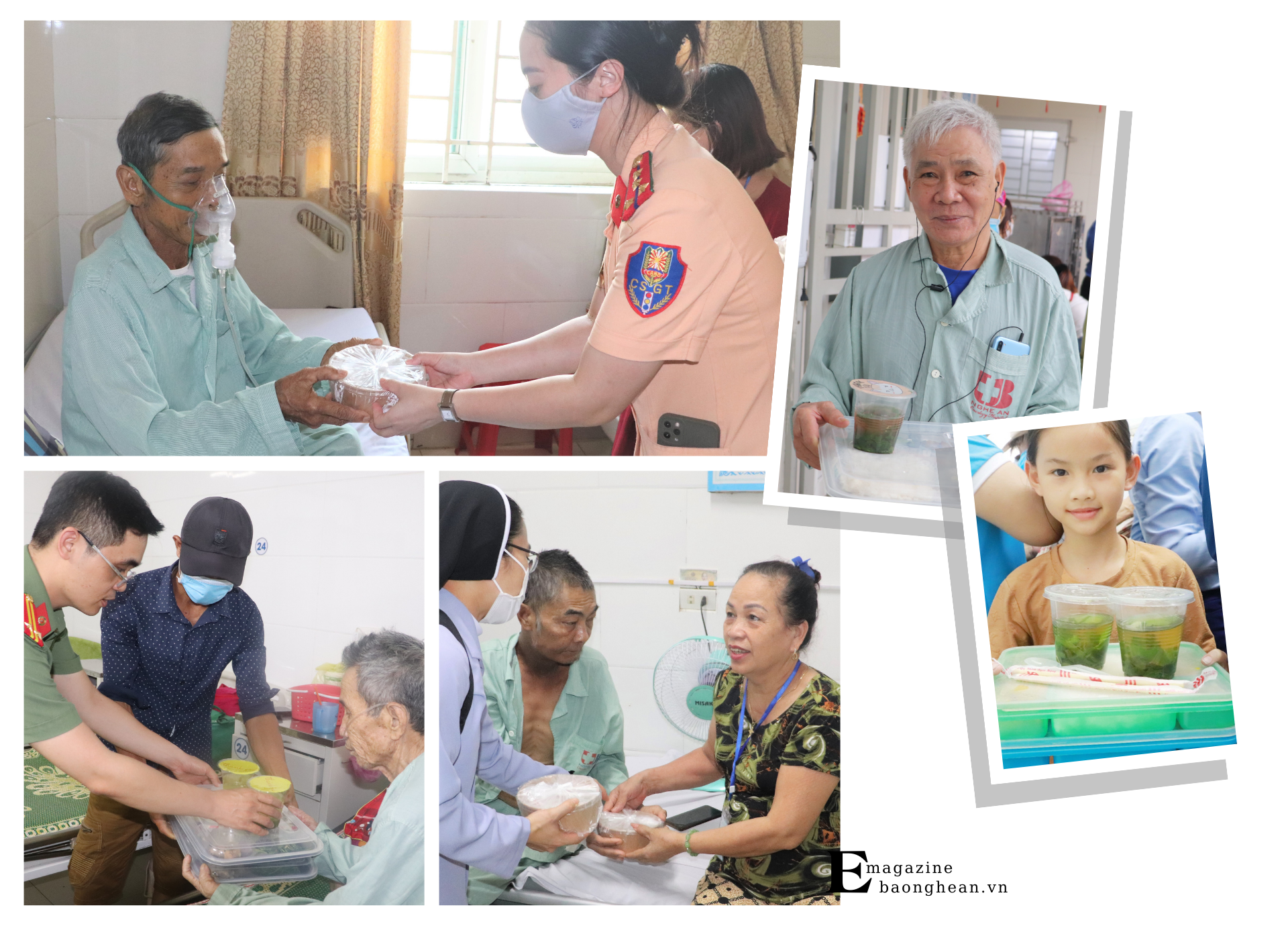 Bệnh viện Ung bướu Nghệ An kết nối được với nhiều cá nhân, tập thể để hỗ trợ các suất cơm miễn phí cho bệnh nhân.