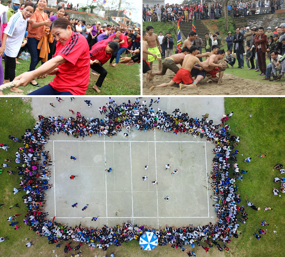 Các hoạt động thể thao thu hút người dân và du khách tham gia tại Lễ hội đền Bạch Mã. Ảnh: tư liệu: Huy Thư - Mai Hoa - Trung Hà