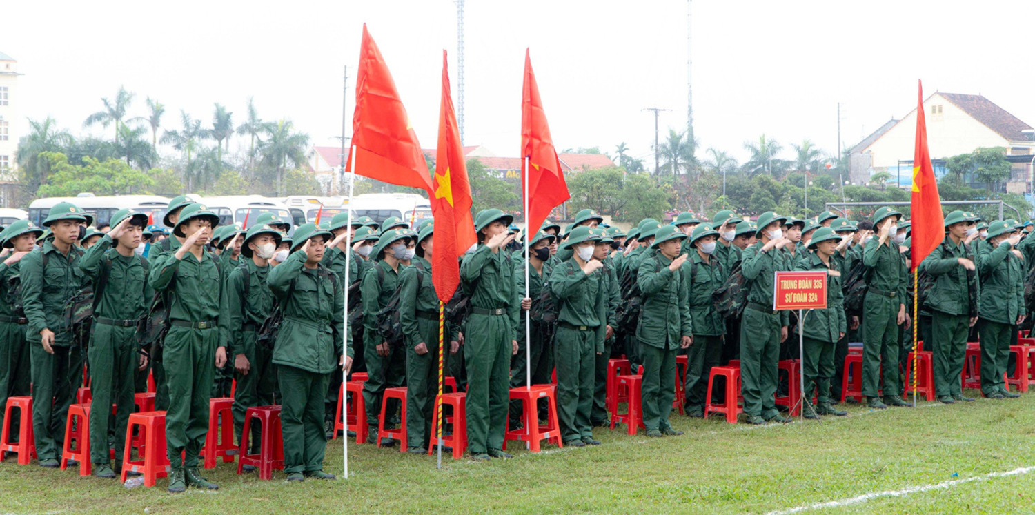 Ngày hội tòng quân năm 2024 tại huyện Yên Thành. .Ảnh tư liệu - minh họa: Cổng Thông tin điện tử huyện Yên Thành