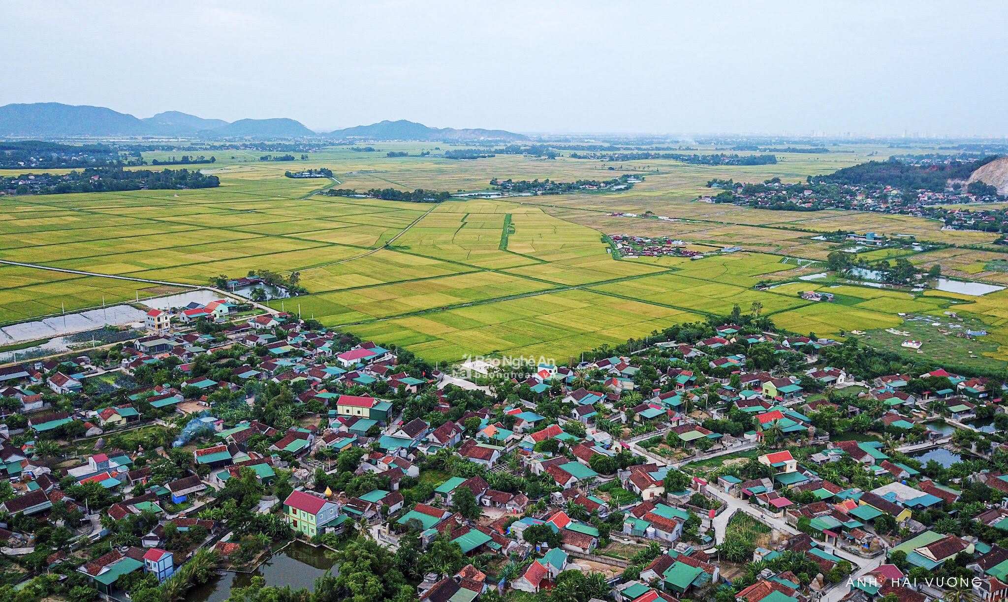 Một góc huyện Nông thôn mới Nam Đàn. Ảnh tư liệu: Hải Vương
